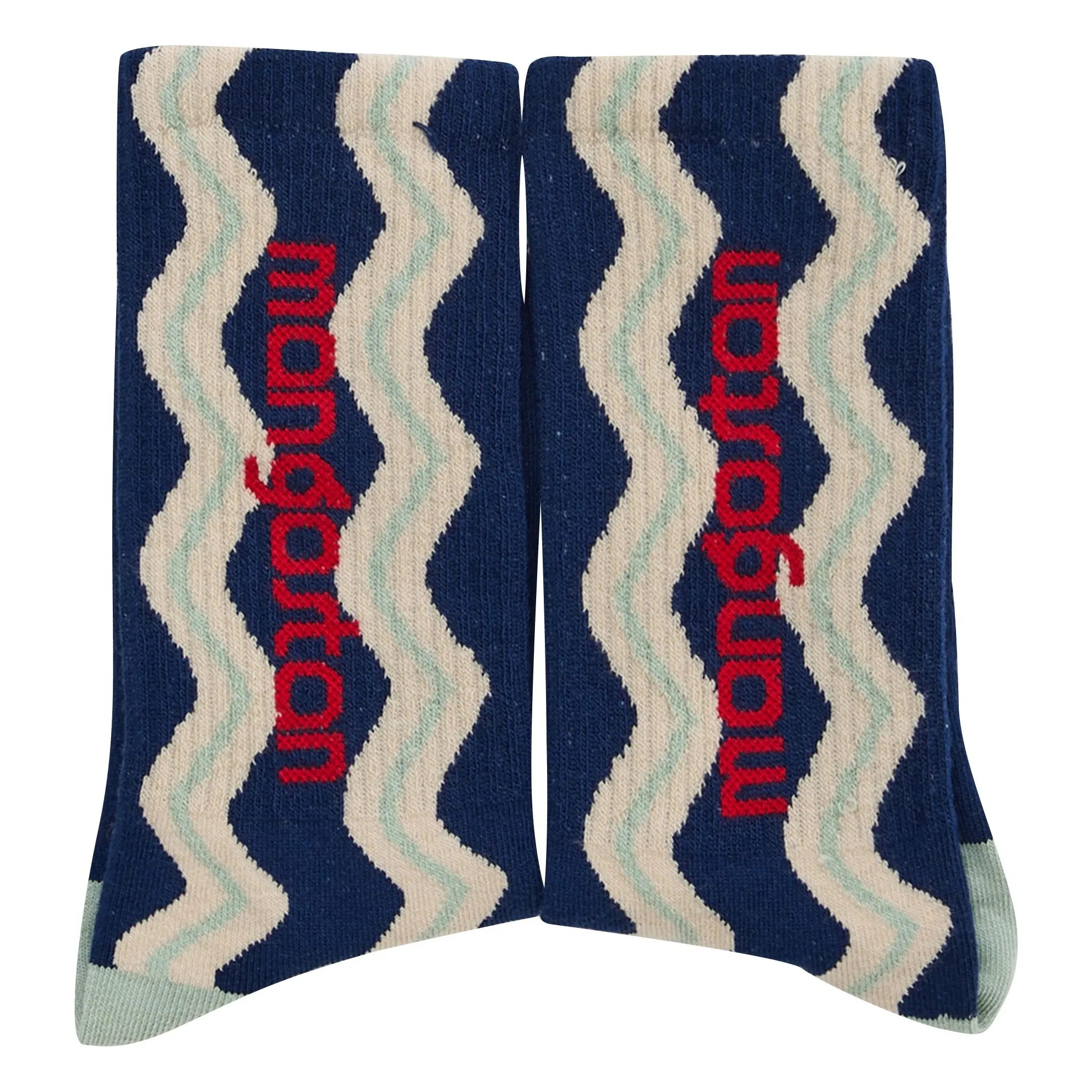 Chaussettes Vagues | Bleu- Image produit n°1