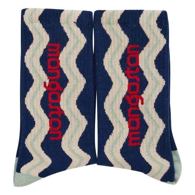 Wave Socks | Blue