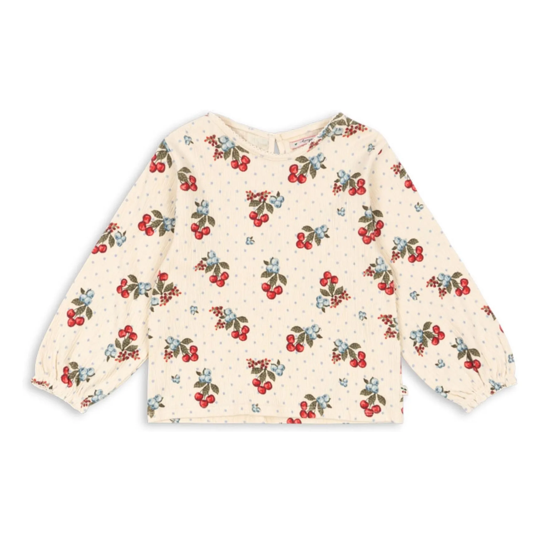 Konges Sløjd Beige Chleo Cerises Organic Cotton Blouse