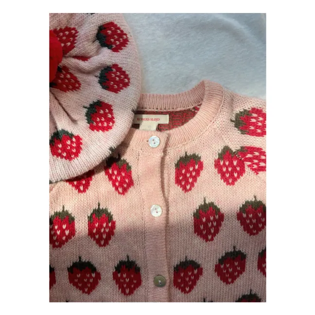 Cárdigan de lana Belou Strawberry | Rosa