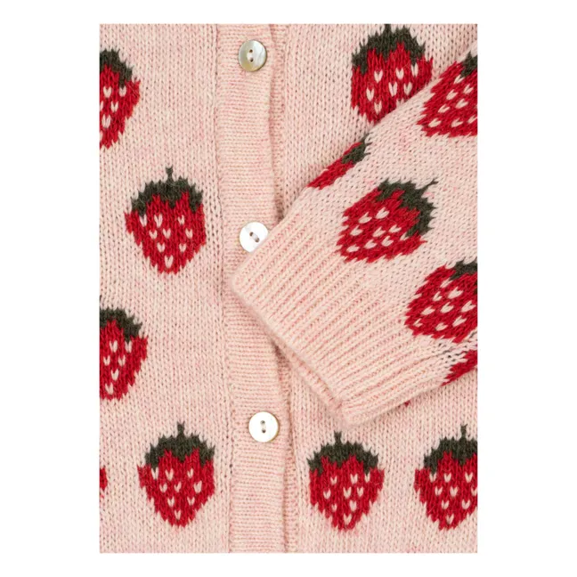 Belou Strawberry Wool Vest | Pink