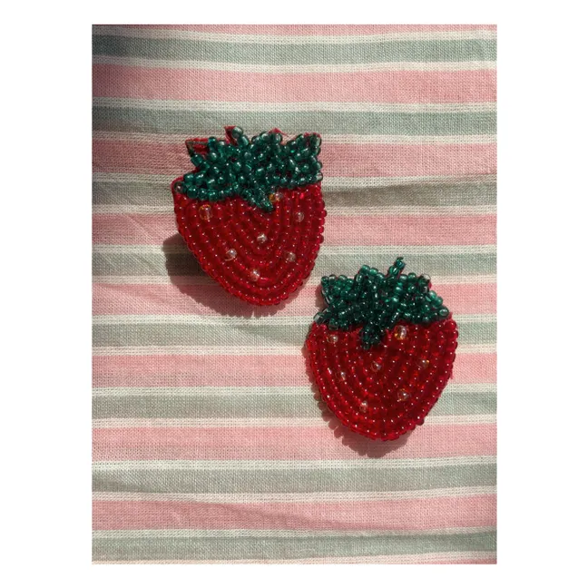 Set of 2 Strawberry Bars | Red