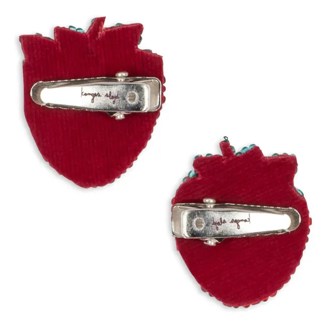 Set of 2 Strawberry Bars | Red