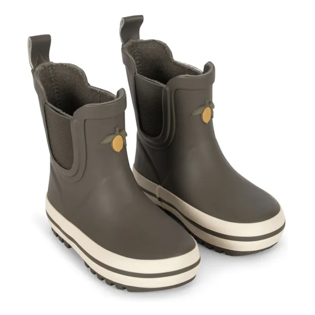 Bottes de Pluie Roi Citrons | Gris vert