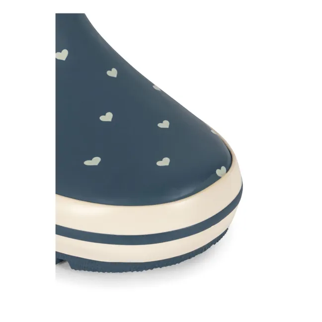Bottes de Pluie Roi Cœurs | Bleu foncé