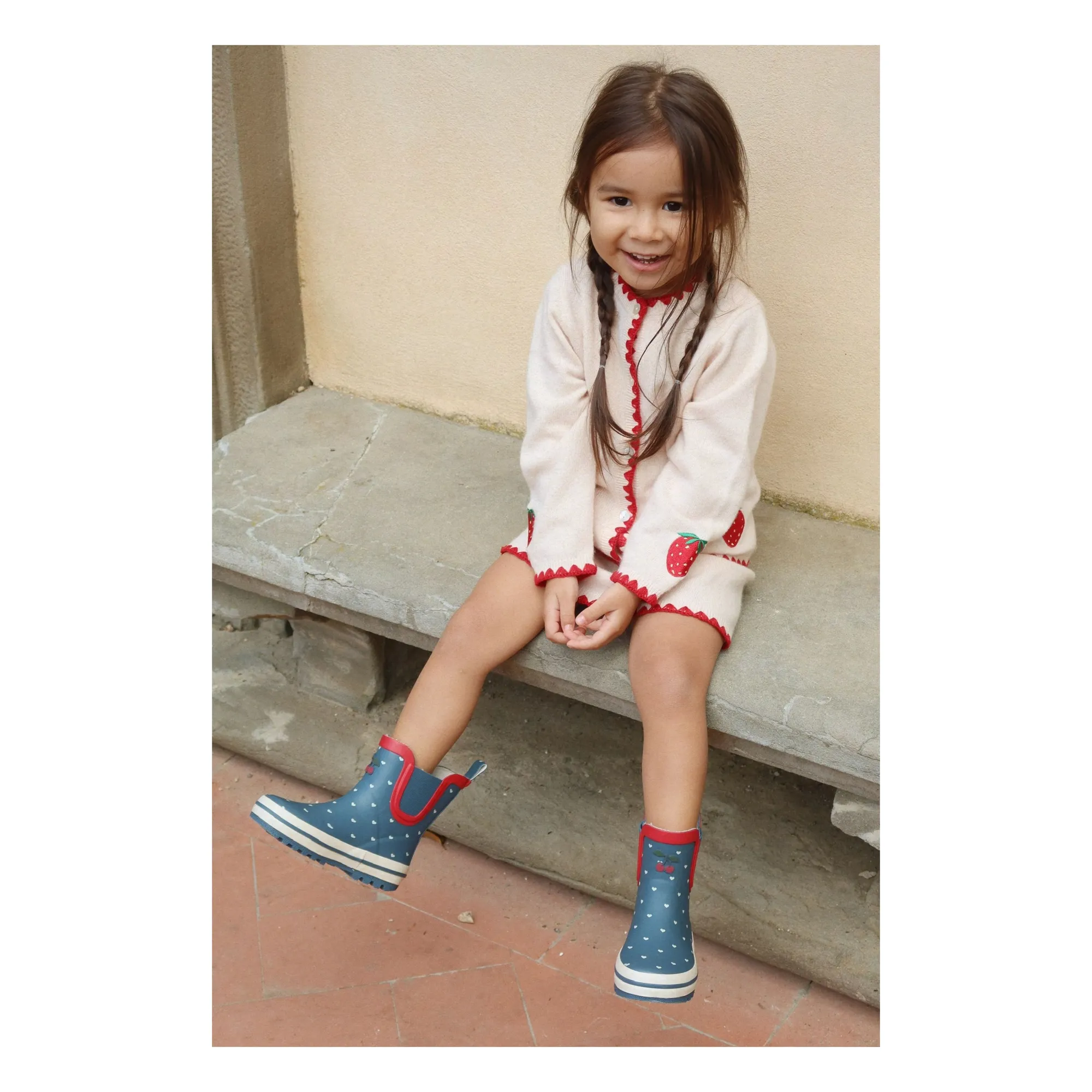 Bottes de Pluie Roi Cœurs | Bleu foncé- Image produit n°1
