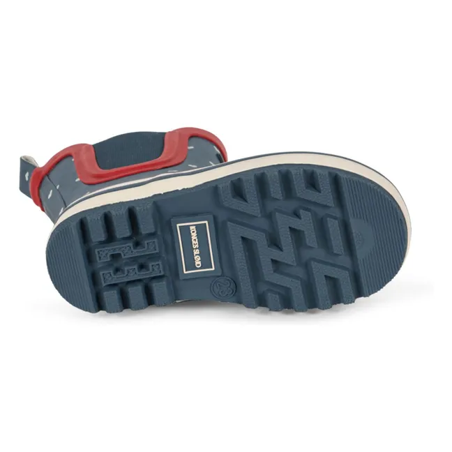 King Hearts Rain Boots | Dark Blue