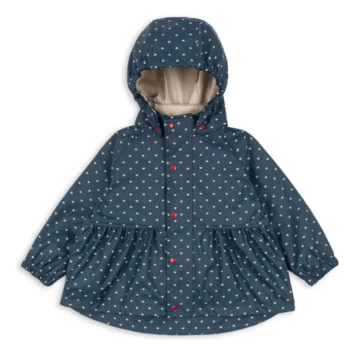 Chaqueta impermeable Rainy Coeurs | Azul oscuro- Imagen del producto n°0