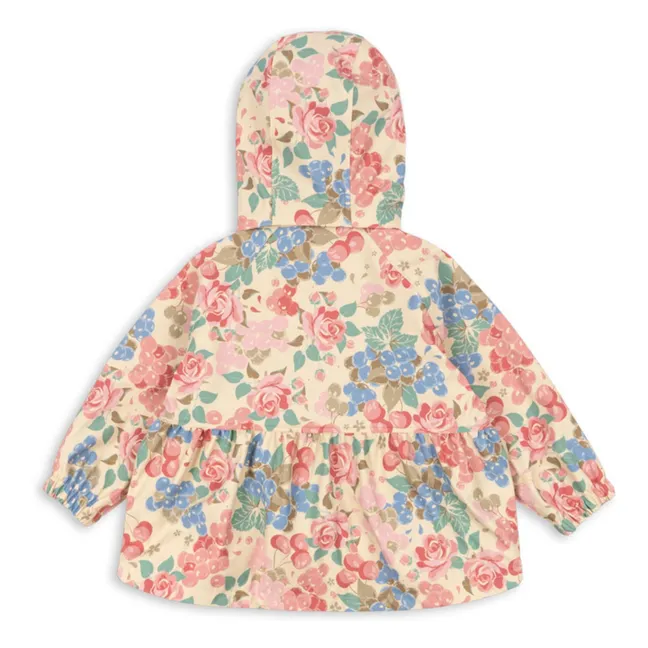 Veste Imperméable Rainy Fleurie | Beige