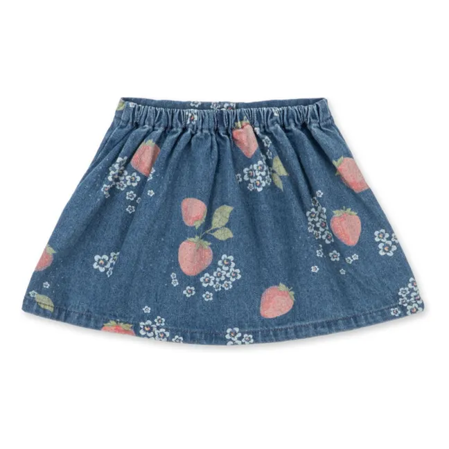 Falda vaquera Magot Fresa Algodón Ecológico | Azul