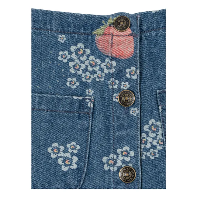 Falda vaquera Magot Fresa Algodón Ecológico | Azul