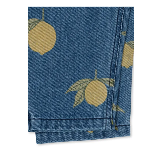 Jean Magot Citrons Coton Bio | Bleu