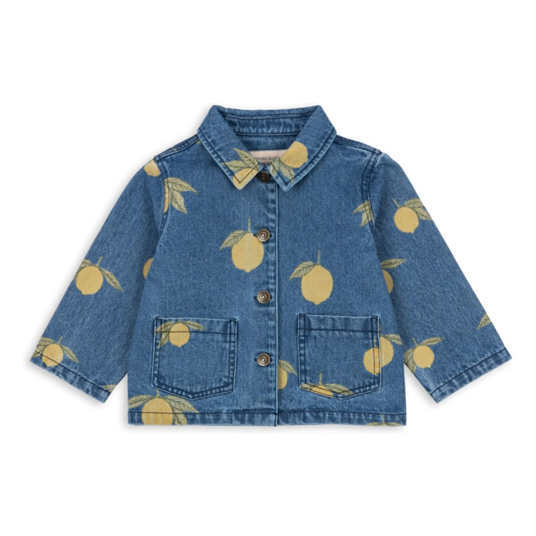 Veste Denim Magot Citrons Coton Bio | Bleu- Image produit n°0