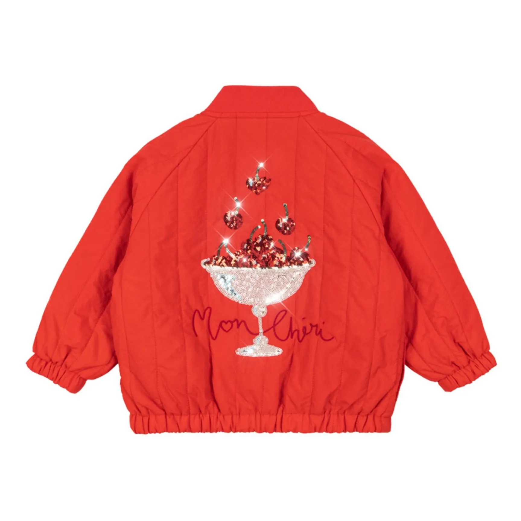 Veste Matelassée Sequins Mon Chéri | Rouge- Image produit n°0
