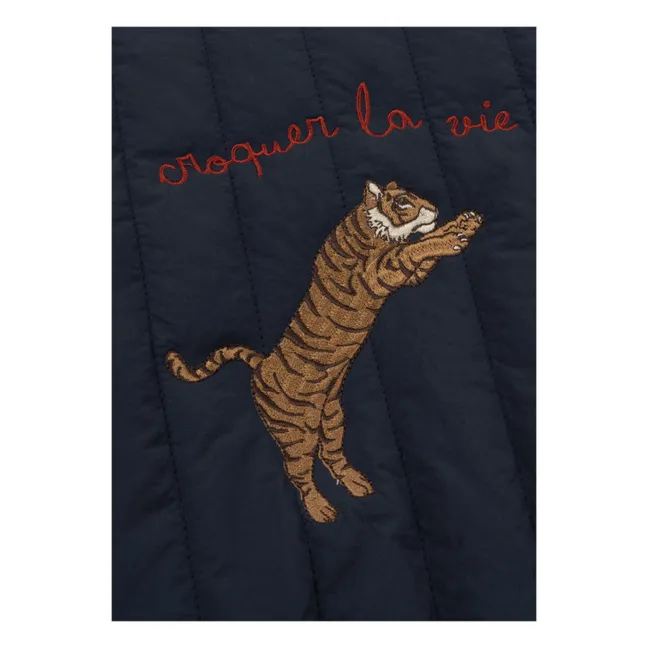 Veste Bomber Juno Tigre | Bleu foncé