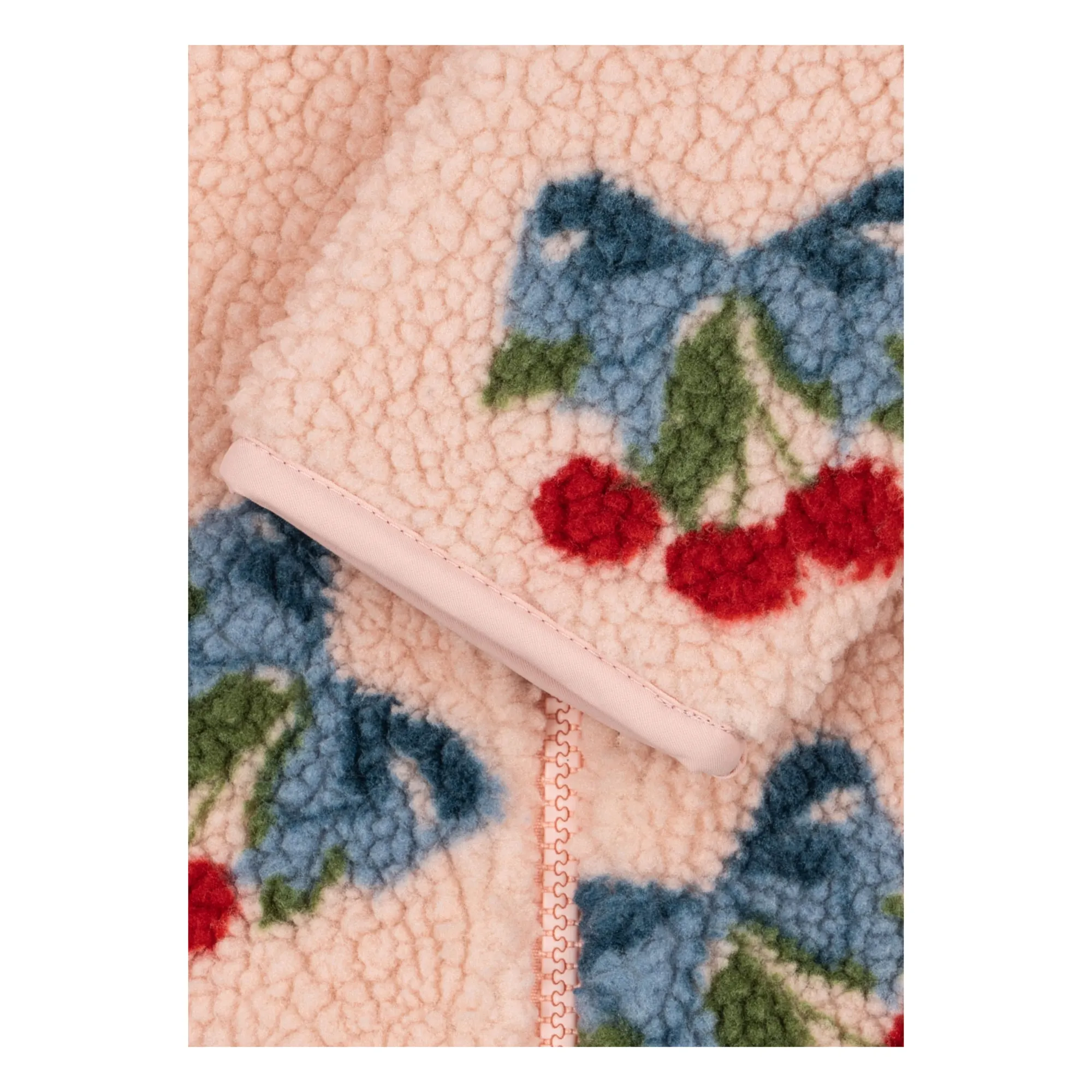 Pilote Façon Sherpa Jody Cerises Fibres Recyclées | Rose- Image produit n°2