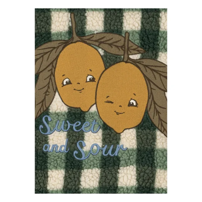 Chaqueta Jody de fibra reciclada con ribete de sherpa | Verde