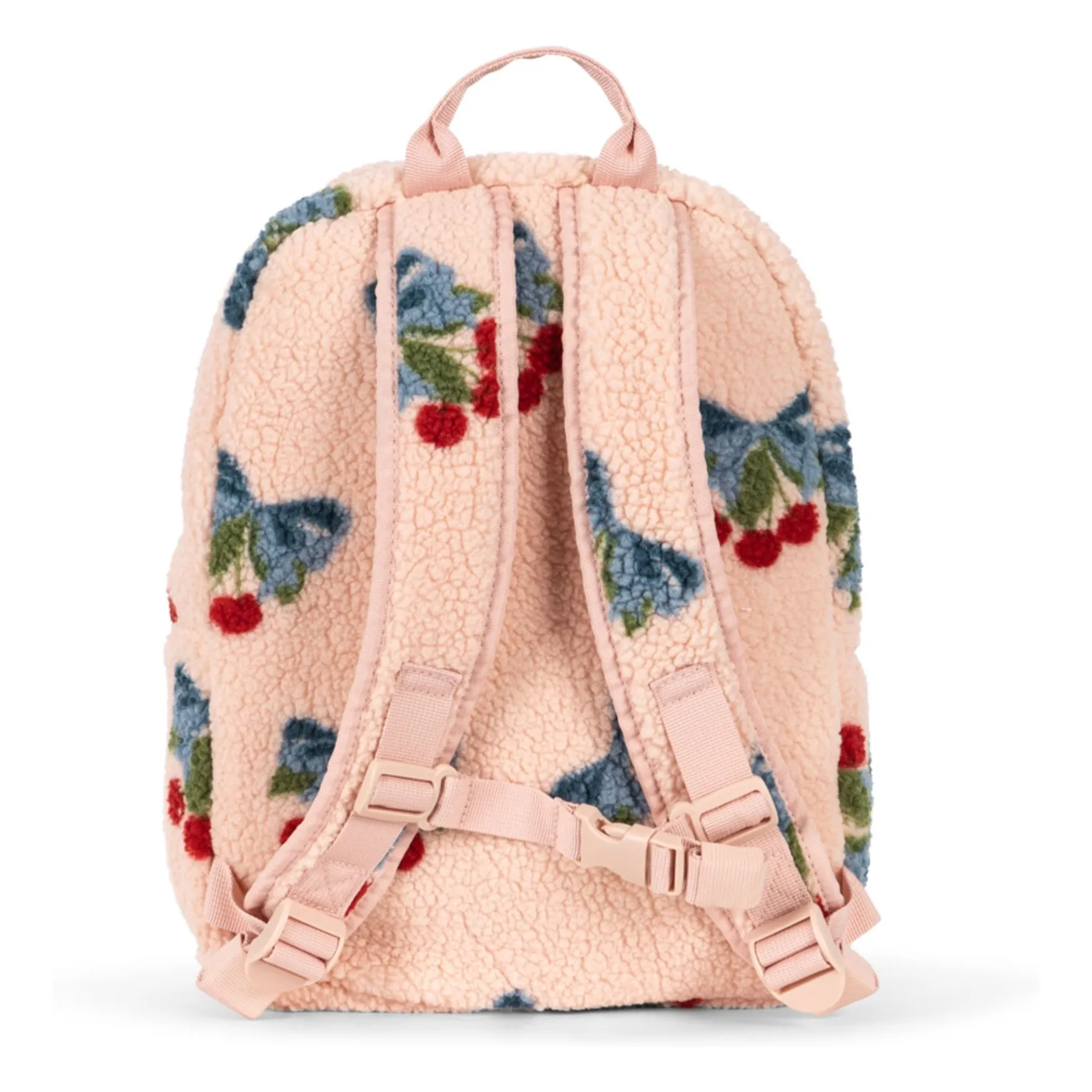 Sac à Dos Façon Sherpa Jody Cerises Fibres Recyclées | Rose- Image produit n°3
