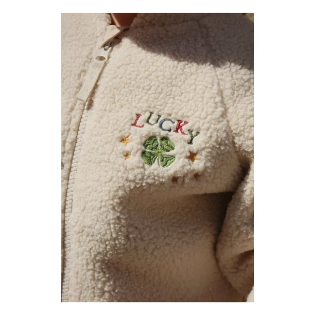 Chaqueta Lucky Jazz Sherpa de fibra reciclada | Beige