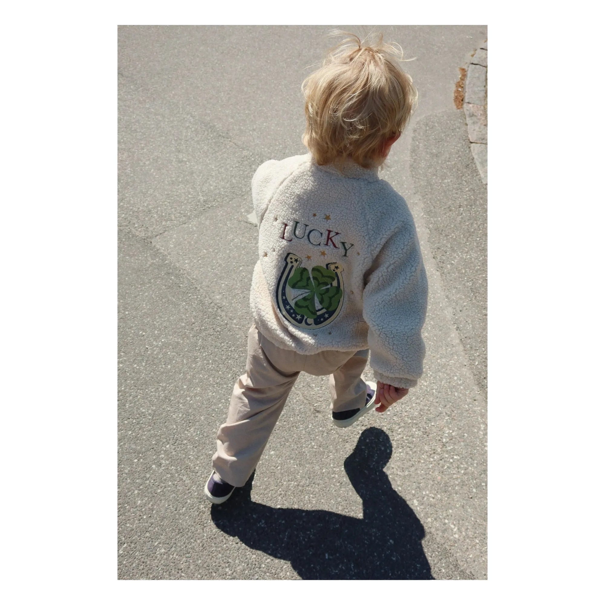 Veste Façon Sherpa Jazz Lucky Fibres Recyclées | Beige- Image produit n°1