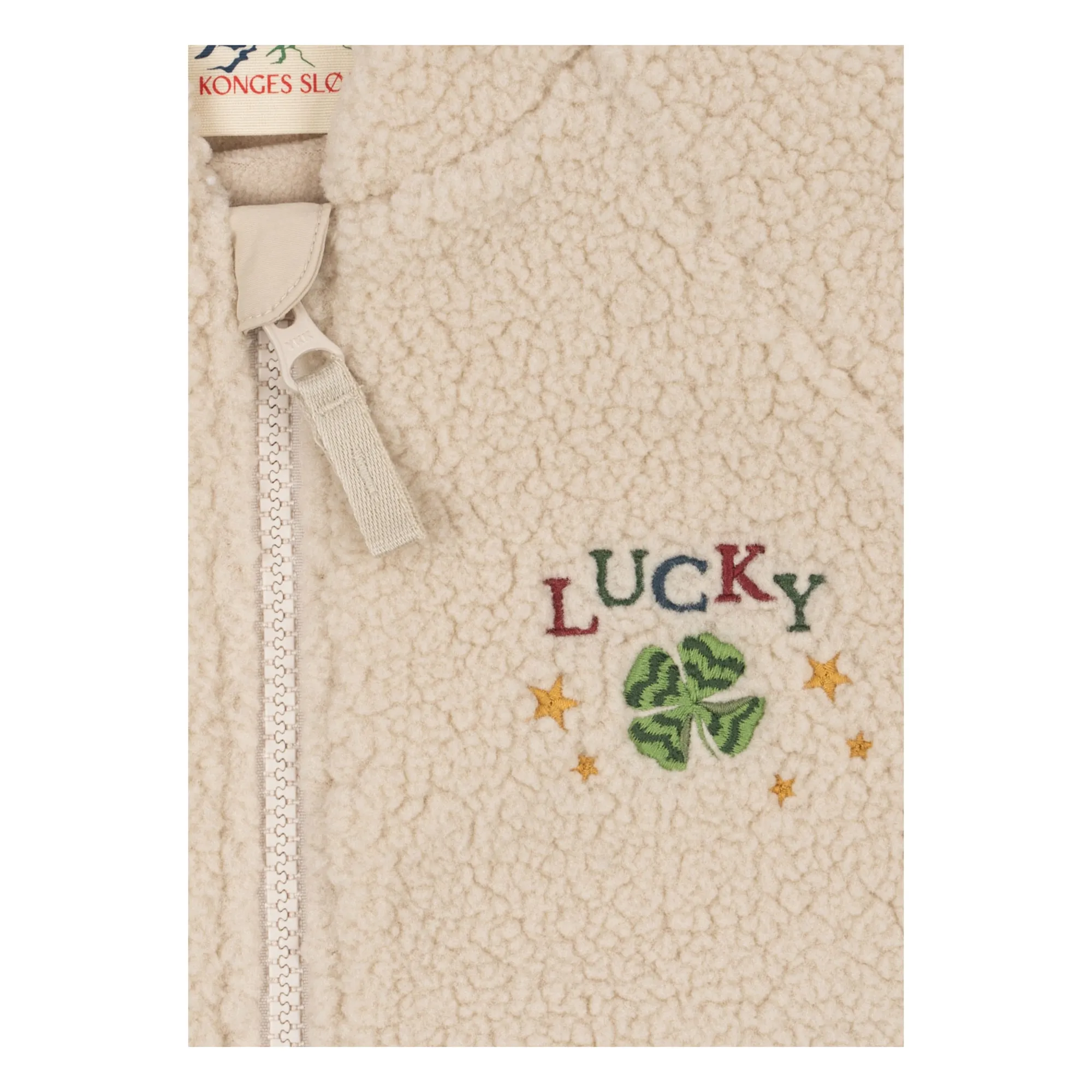 Veste Façon Sherpa Jazz Lucky Fibres Recyclées | Beige- Image produit n°5