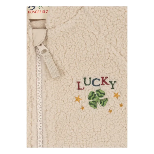 Lucky Recycled Fiber Jazz Sherpa Jacket | Beige