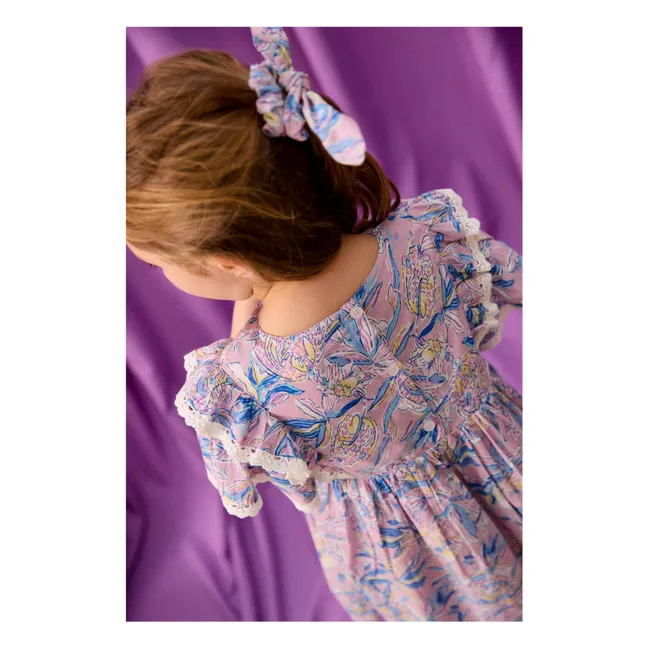 Siloe organic cotton dress | Purple