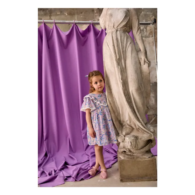 Siloe organic cotton dress | Purple