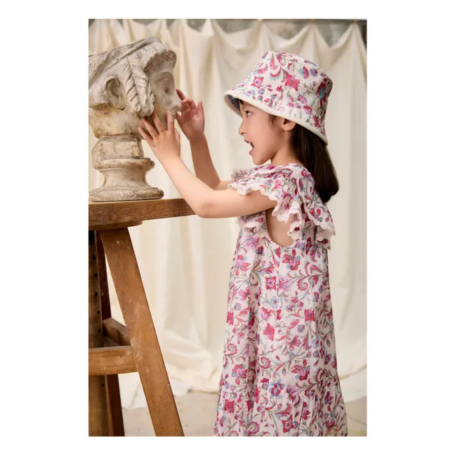 Robe Natiyana Fleurie Coton Bio | Crème
