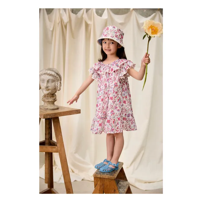 Robe Natiyana Fleurie Coton Bio | Crème