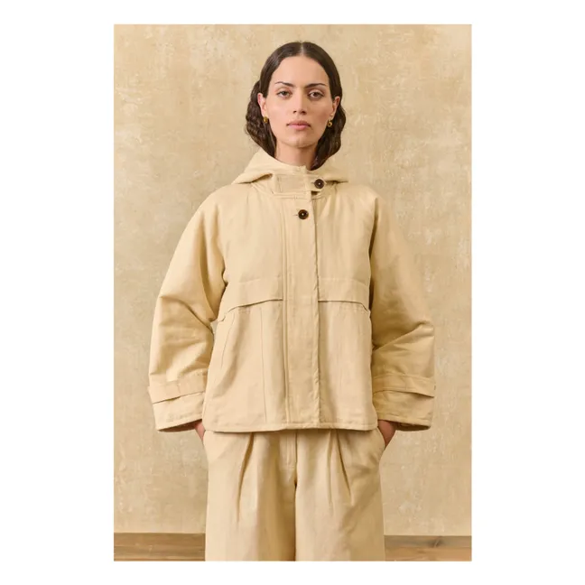 Giacca Bertille in lino e cotone | Avorio