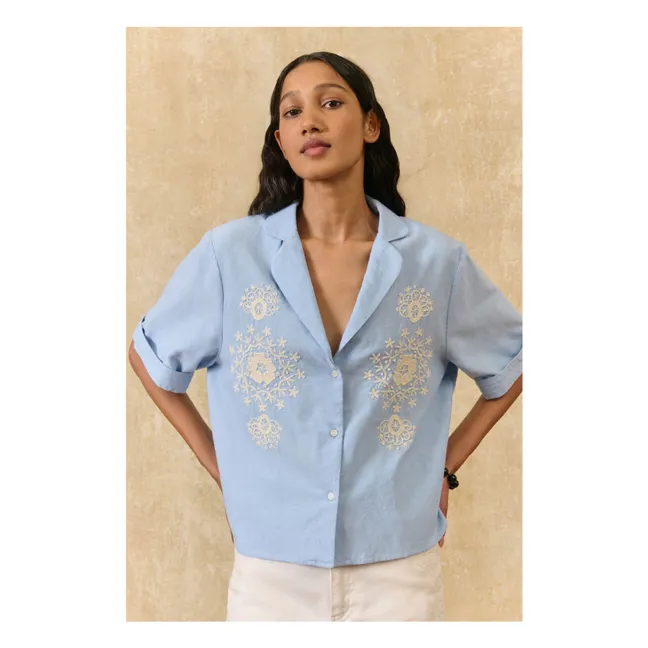 Chemise Emilius Coton Bio | Bleu ciel