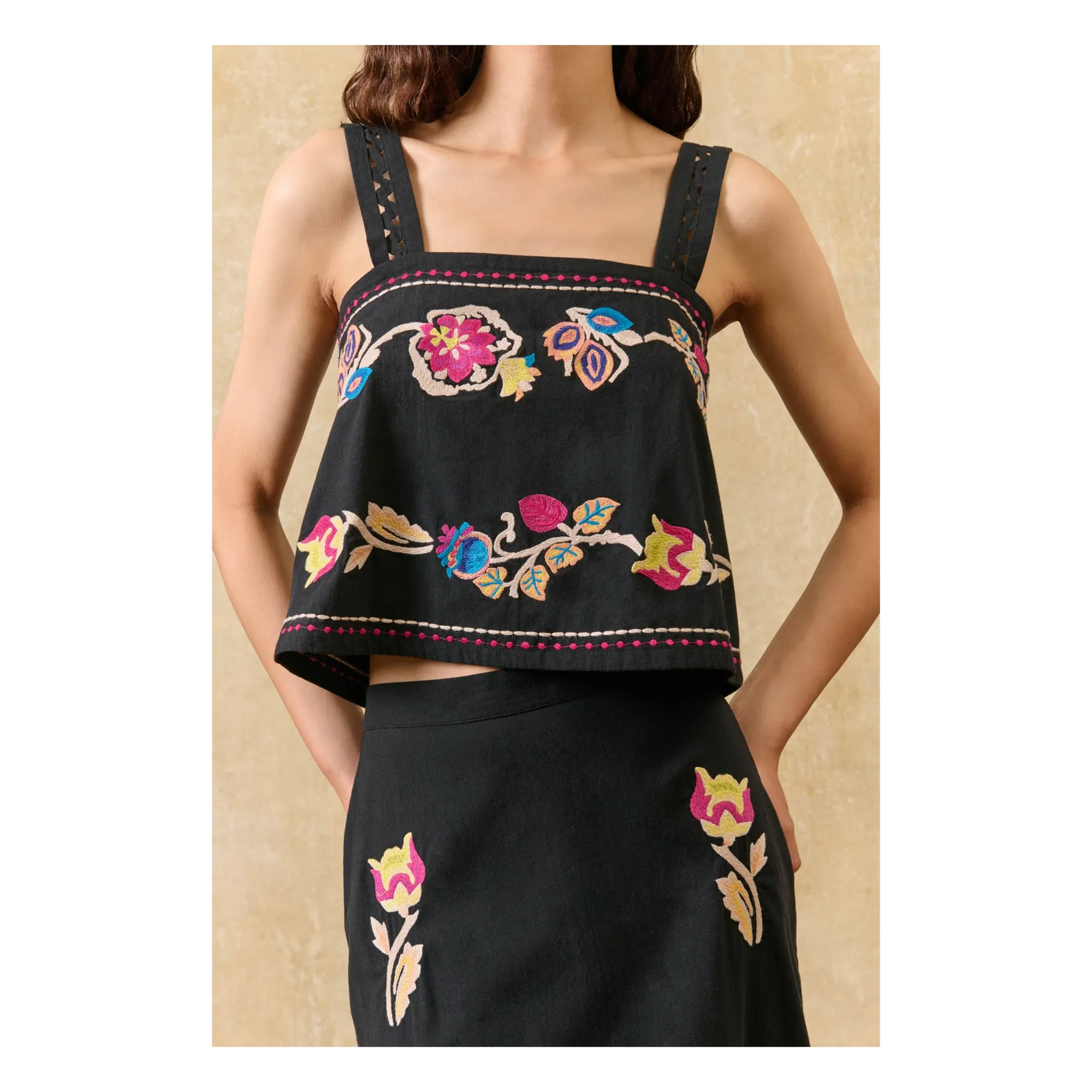 Top Phaedra Coton Bio | Noir- Image produit n°4