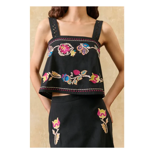 Phaedra Organic Cotton Top | Black