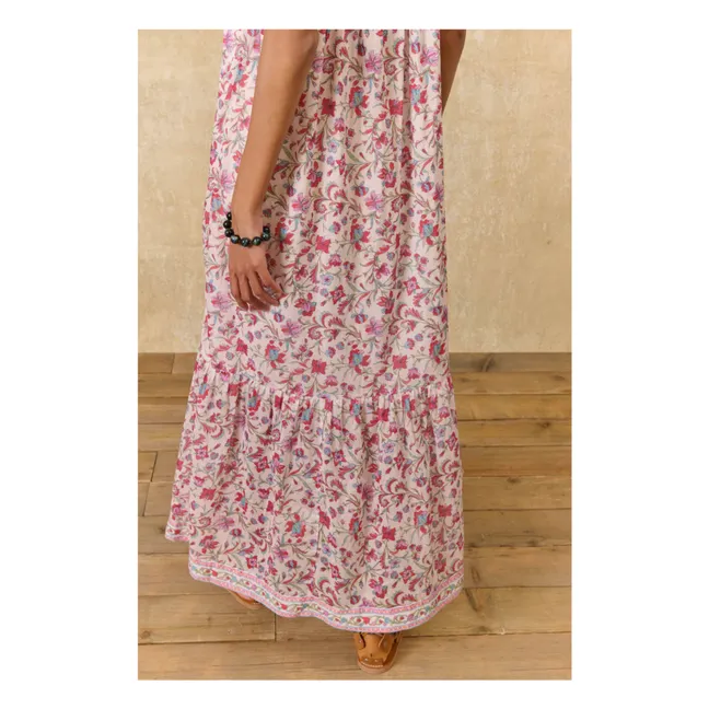 Vestido Marcelette de algodón orgánico | Rosa