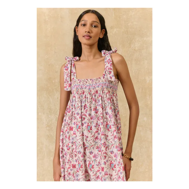 Vestido Marcelette de algodón orgánico | Rosa