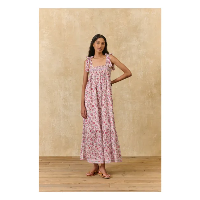 Robe Marcelette Coton Bio | Rose