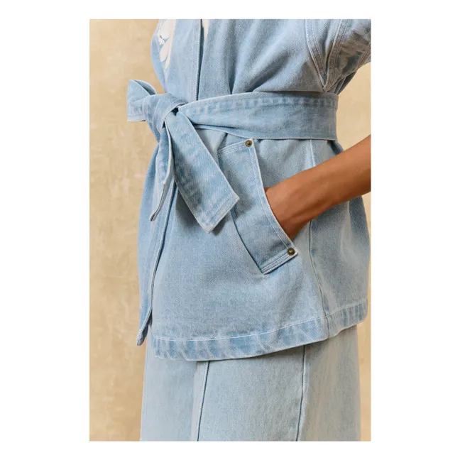 Veste Sans Manches Katja Coton | Bleu