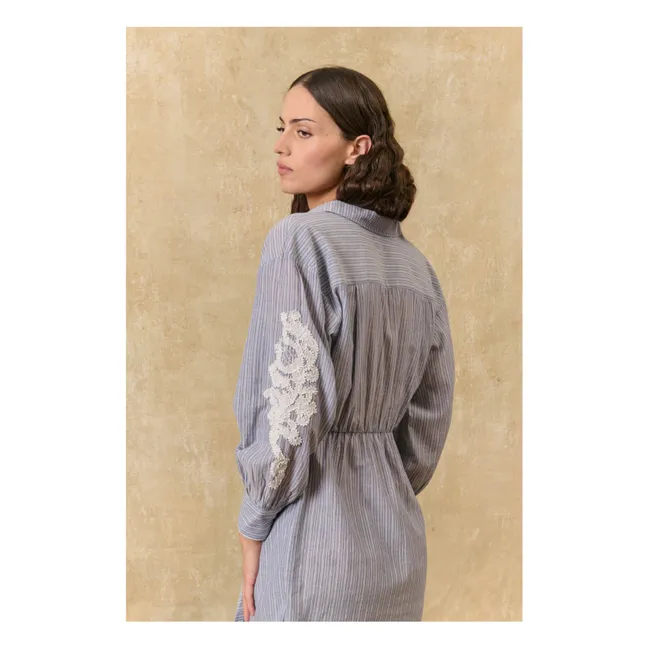 Stripes Dress Berenjere Organic Cotton | Blue