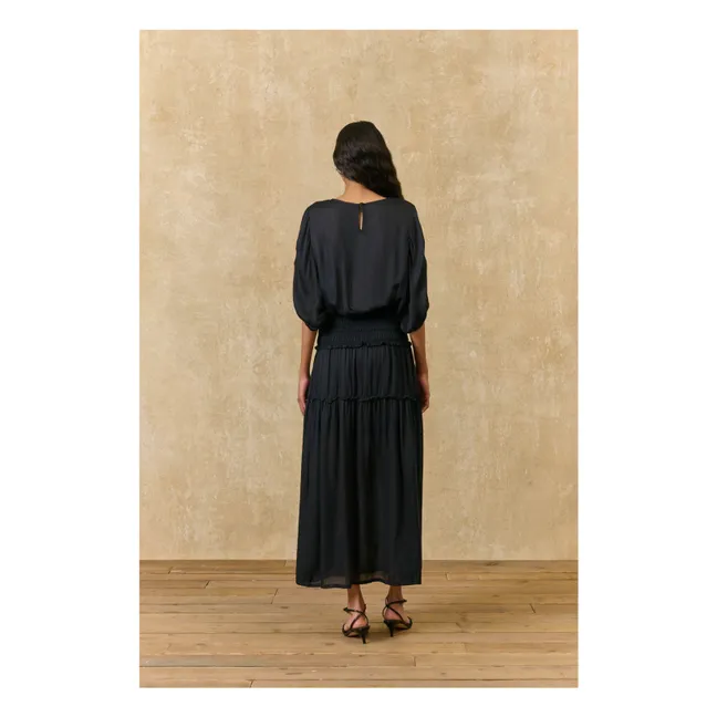 Blusa de algodón Chayana | Negro