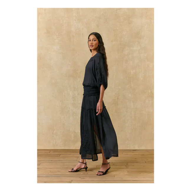 Blusa de algodón Chayana | Negro