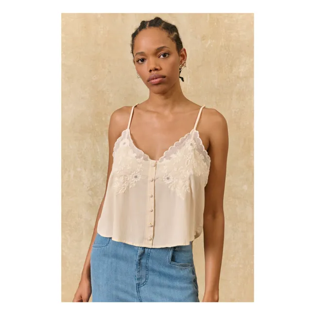 Camiseta de tirantes Suena | Crema