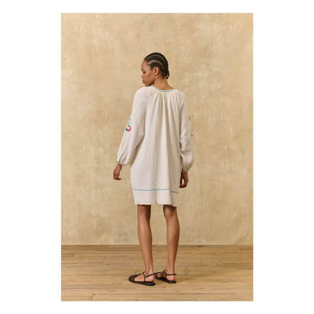 Kleid Janicianne Bio-Baumwolle | Weiß