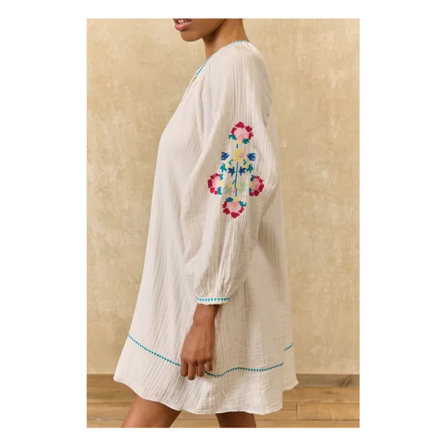 Janicianne organic cotton dress | White