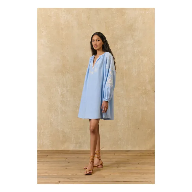 Kleid Janice Bio-Baumwolle | Blau