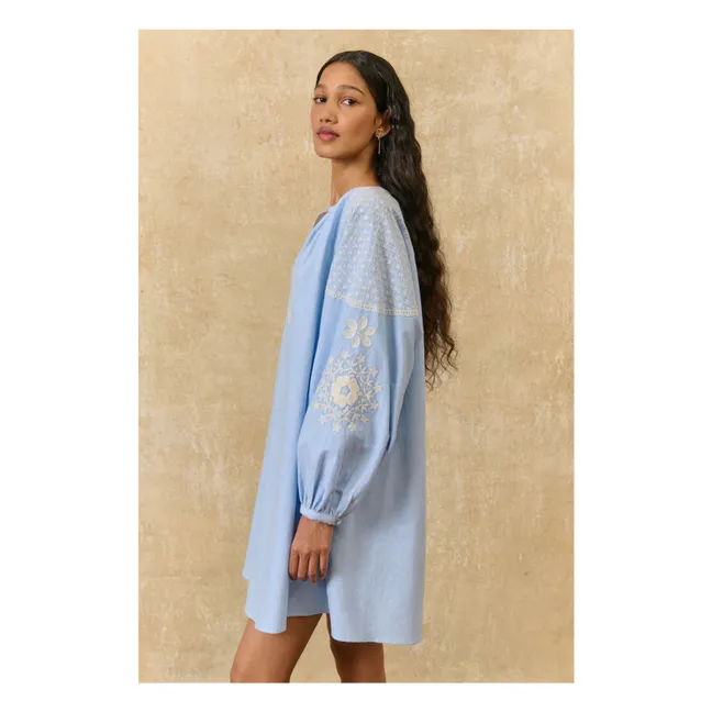 Janice organic cotton dress | Blue