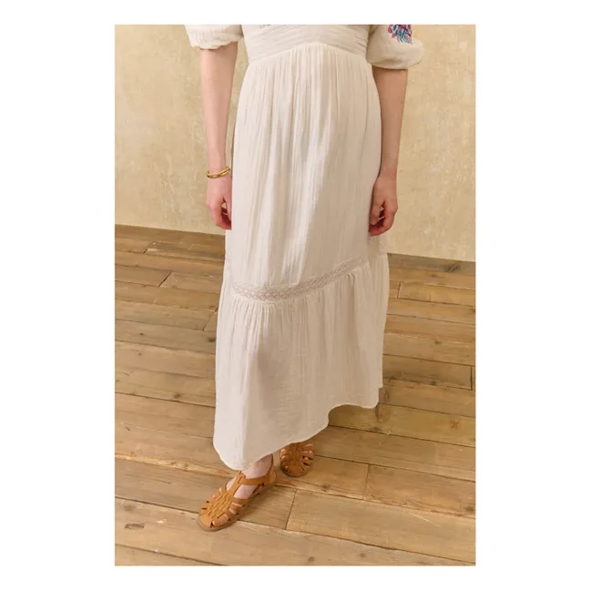 Aurelia organic cotton dress | White