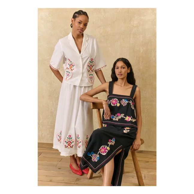 Amarante organic cotton skirt | Black