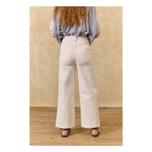 Pantalon Solange Coton | Blanc