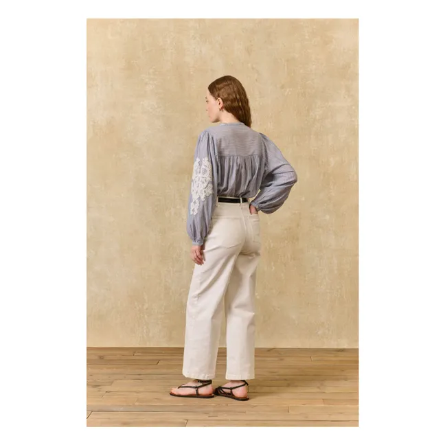 Pantalon Solange Coton | Blanc